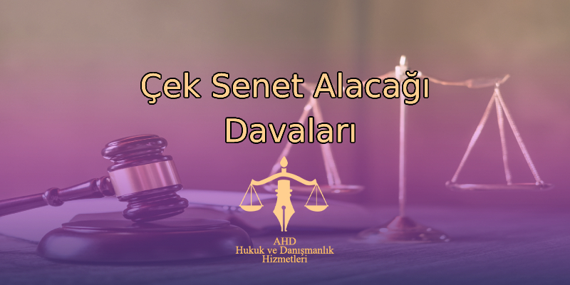 Çek Senet Alacağı Davaları